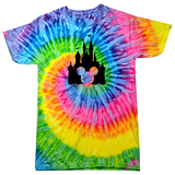 Disney Mickey Mouse Tie Dye Youth Shirt / Mickey Mouse Head, Cinderella’s Castle Family Matching Vacation Tie Dye Youth Shirt / Matching Shirt
