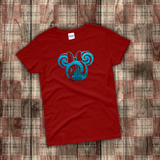 Disney Christmas Shirts/ Tinkerbell Minnie Mouse T-Shirts/ Cinderella Castle Blue Winter Snowflakes Holiday Party Top Christmas Gift