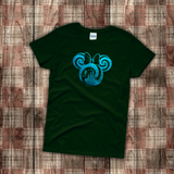 Disney Christmas Shirts/ Tinkerbell Minnie Mouse T-Shirts/ Cinderella Castle Blue Winter Snowflakes Holiday Party Top Christmas Gift