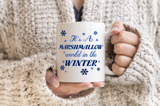Christmas Marshmallow World Mug/ It’s A Marshmallow World In The Winter Holiday Snowflakes Coffee Mug