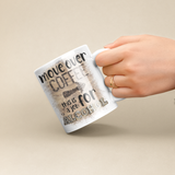 Funny Coffee Alcohol Mug/ Move Over Coffee This Is A Job For Alcohol Marquee Lights Quote Mug Gift Idea