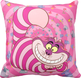 Disney Cheshire Cat Pillow/ Alice In Wonderland Throw Pillow Décor/ We’re All Mad Here Pillow Gift/ Pink Smiling Cheshire Cat Pillow
