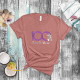 Disney 100 Anniversary Shirts/ Mickey Mouse 100 Metallic Purple And Platinum Silver Years Of Wonder Vacation T-Shirts