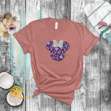Disney 100 Anniversary Shirts/ Minnie Platinum Silver Glitter Bow Purple Years Of Wonder Mickey, Stitch, Winnie The Pooh, Simba T-Shirts