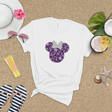 Disney 100 Anniversary Shirts/ Minnie Platinum Silver Glitter Bow Purple Years Of Wonder Mickey, Stitch, Winnie The Pooh, Simba T-Shirts