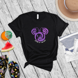 Disney 100th Anniversary Shirts/ Minnie Mouse Cinderella Castle And Tinkerbell Purple Metallic Platinum Silver Years Of Wonder T-Shirts