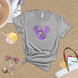 Disney 100th Anniversary Shirts/ Minnie Mouse Cinderella Castle And Tinkerbell Purple Metallic Platinum Silver Years Of Wonder T-Shirts