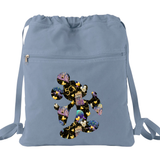 Disney 50th Anniversary Backpack/ Mickey Mouse Disney World Parks Epcot Magic Kingdom Fireworks Balloons Vacation Travel Park Bag Cinch Sack