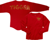 Disney Tigger Jersey/ Winnie The Pooh Gold Tigger Shirt/ Metallic Gold Disney Vacation Oversized Jersey