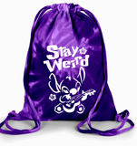Disney Stitch Tie Dye Backpack/ Stay Weird Funny Ohana Stitch Playing Guitar Tie Dye Cinch Sack Bag