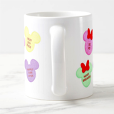 Disney Valentine Mug/ Mickey And Minnie Candy Conversation Hearts Cup/ Disney Quotes Coffee Lover Mug Gift