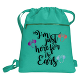 Disney Minnie Mouse Here For The Ears Vacation Backpack/ Glitter Briar Rose Gold, Potion Purple Minnie Ears Vacation Travel Park Bag Gift