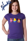 Disney Emoji Food Snack T-shirt/ Glitter Disney Emoji Dole Whip, Cupcake, Ice Cream, Turkey Leg/ Design Your Own Personalized Girl’s T-shirt