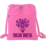 Disney Foolish Mortal Haunted Mansion Backpack/ Purple Holographic Foolish Mortal Vacation Travel Park Bag Gift