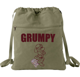 Disney Grumpy Backpack/ Seven Dwarfs Grumpy With Glitter Diamond Vacation Travel Park Bag Gift