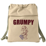 Disney Grumpy Backpack/ Seven Dwarfs Grumpy With Glitter Diamond Vacation Travel Park Bag Gift