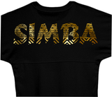 Disney Lion King Simba Jersey/ The Lion King Spirit Shirt/ Gold African Print Simba Animal Kingdom Vacation Jersey Top