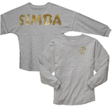 Disney Lion King Simba Jersey/ The Lion King Spirit Shirt/ Gold African Print Simba Animal Kingdom Vacation Jersey Top