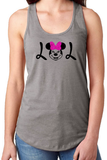 Disney Minnie Mouse Tank Top/ LOL Minnie Women’s Summer Tank/ Disney Minnie Pink Glitter Bow Laughing Out Loud Vacation Tank