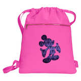 Disney Haunted Mansion Backpack/ Mickey Mouse Haunted Mansion Purple Wallpaper Vacation Park Bag