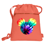 Disney Tie Dye Mickey Mouse Backpack/ Red, Green, Blue Tie Dye Mickey Disney Vacation Travel Park Bag
