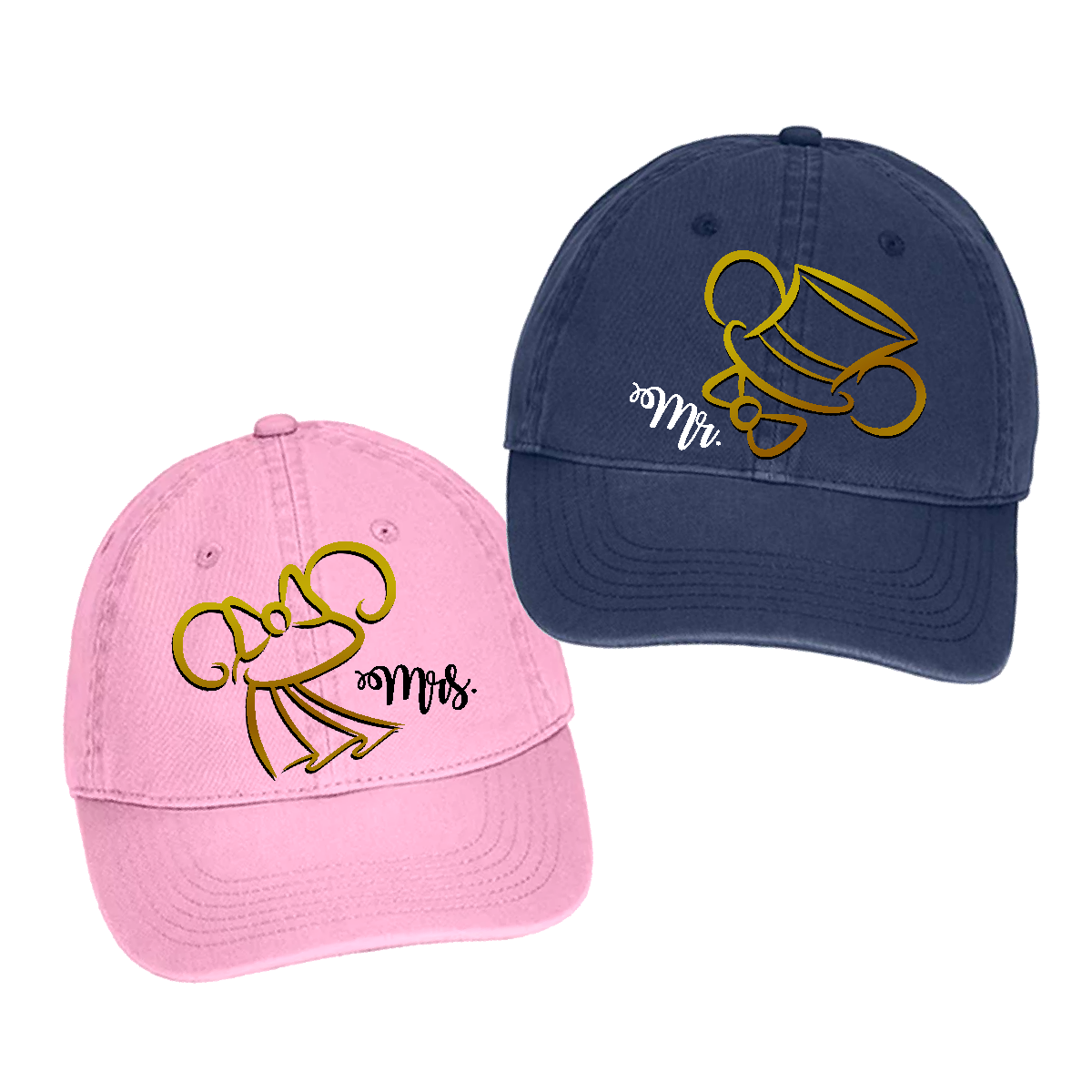 Disney bride store and groom hats