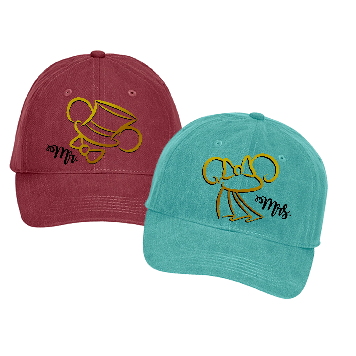 Disney bride store and groom hats
