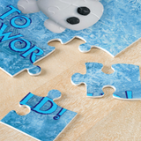 Disney Reveal Surprise Puzzle/ Frozen Arendelle We're Going To Disney Jigsaw Puzzle/ Olaf Disney World/ Disneyland Vacation Puzzle Gift