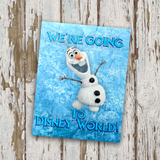 Disney Reveal Surprise Puzzle/ Frozen Arendelle We're Going To Disney Jigsaw Puzzle/ Olaf Disney World/ Disneyland Vacation Puzzle Gift