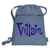 Disney Villain Backpack/ Blue Holographic Evil Villain Disney Vacation Travel Park Bag
