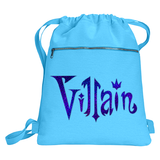 Disney Villain Backpack/ Blue Holographic Evil Villain Disney Vacation Travel Park Bag