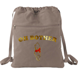 Disney Winnie The Pooh Backpack/ Oh Bother Pooh Bear Antique Gold Vacation Travel Park Bag Gift