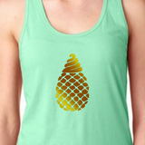 Dole Whip Tank/ Disney Gold Pineapple Dole Whip Women’s Summer Tank / Disney Snacks Metallic Gold Dole Whip Vacation Tank