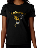Drinkerbell Shirt / Disney Drinking Epcot Food And Wine Festival Women’s T-Shirt / Funny Disney Tinkerbell Gold, Glitter Wine Glass T-Shirt