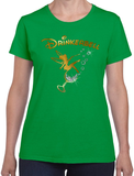 Drinkerbell Shirt / Disney Drinking Epcot Food And Wine Festival Women’s T-Shirt / Funny Disney Tinkerbell Gold, Glitter Wine Glass T-Shirt