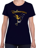 Drinkerbell Shirt / Disney Drinking Epcot Food And Wine Festival Women’s T-Shirt / Funny Disney Tinkerbell Gold, Glitter Wine Glass T-Shirt