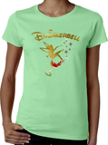 Drinkerbell Shirt / Disney Drinking Epcot Food And Wine Festival Women’s Top/ Funny Disney Tinkerbell Gold, Glitter Red Wine Glass Shirt