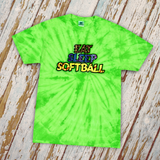 Softball Tie Dye Shirts/ Eat Sleep Fastpitch Softball Quote Animal Print Team Gift Shirts