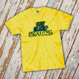 Softball Tie Dye Shirts/ Eat Sleep Fastpitch Softball Quote Animal Print Team Gift Shirts