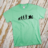 Hockey Shirt/ Evolution Of The Hockey Goalie T-Shirt/ Theory Of Evolution Hockey Player Coach Gift