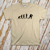 Hockey Shirt/ Evolution Of The Hockey Player T-Shirt/ Theory Of Evolution Hockey Player, Coach, Mom Shirt Gift