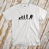 Hockey Shirt/ Evolution Of The Hockey Player T-Shirt/ Theory Of Evolution Hockey Player, Coach, Mom Shirt Gift