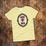 Haunted Mansion Disney Shirts/ Foolish Mortal Purple Metallic Vacation T-Shirts