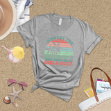 Girls Weekend Trip Shirts/ Retro Sunset Beach Palms And Cocktails Girls Night Out T Shirts