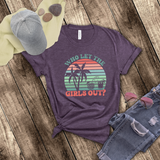 Girls Weekend Trip Shirts/ Retro Sunset Beach Palms And Cocktails Girls Night Out T Shirts