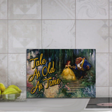 Beauty And The Beast Cutting Board/ Mr. Mrs. Wedding, Engagement, Anniversary Tale As Old As Time Couple Kitchen Décor Gift