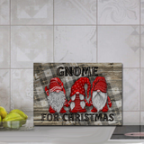 Christmas Gnome Cutting Board/ Gnome For Christmas Plaid Rustic Country Holiday Farmhouse Kitchen Décor Gift
