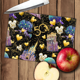 Disney 50th Anniversary Cutting Board/ Disney World Parks Epcot Magic Kingdom Fireworks Balloons Kitchen Décor Gift
