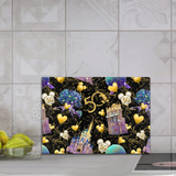 Disney 50th Anniversary Cutting Board/ Disney World Parks Epcot Magic Kingdom Fireworks Balloons Kitchen Décor Gift
