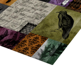 Halloween Gothic Glass Cutting Board/ Medieval Spooky Apothecary Art Patchwork Kitchen Décor Gift